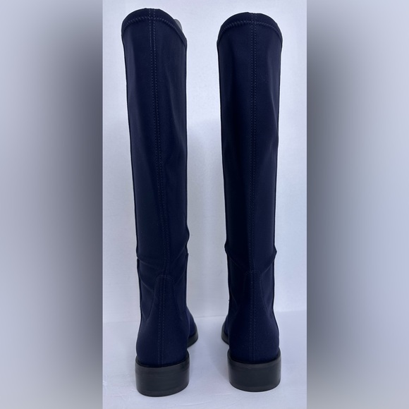 NWOB STUART WEITZMAN Greer City Boot 5050 Stretch Knee high, Navy, SUEDE, Sz 5.5 - Picture 7 of 13
